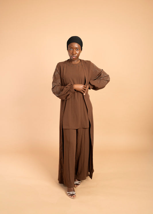 Amaya Three‑Piece Abaya image 1