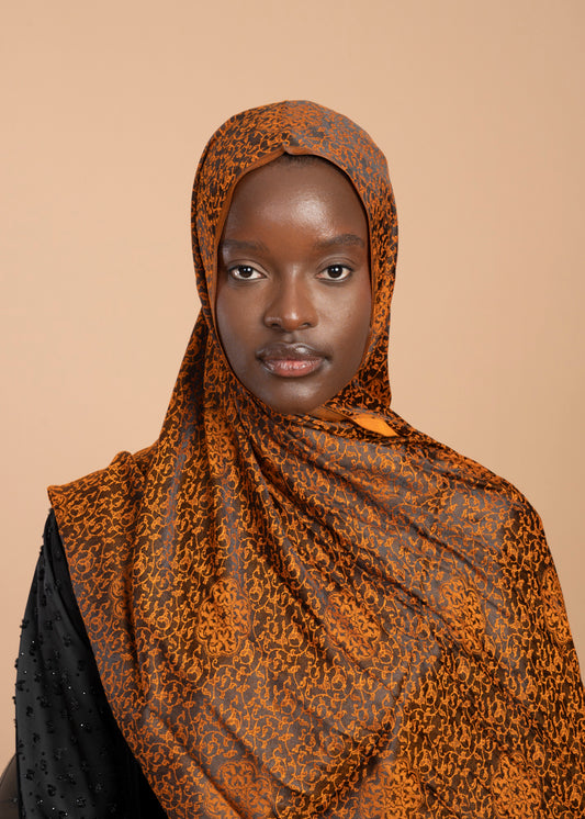 Samira Hijab – Orange & Black image 0